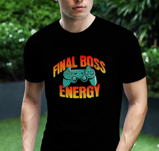 FINAL BOSS ENERGY (GAMER) T-Shirt Sizes S-5XL