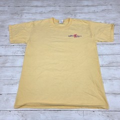 Gildan T-Shirt Mens M Yellow Isle of Capri Casinos Graphic Short Sleeve Tee