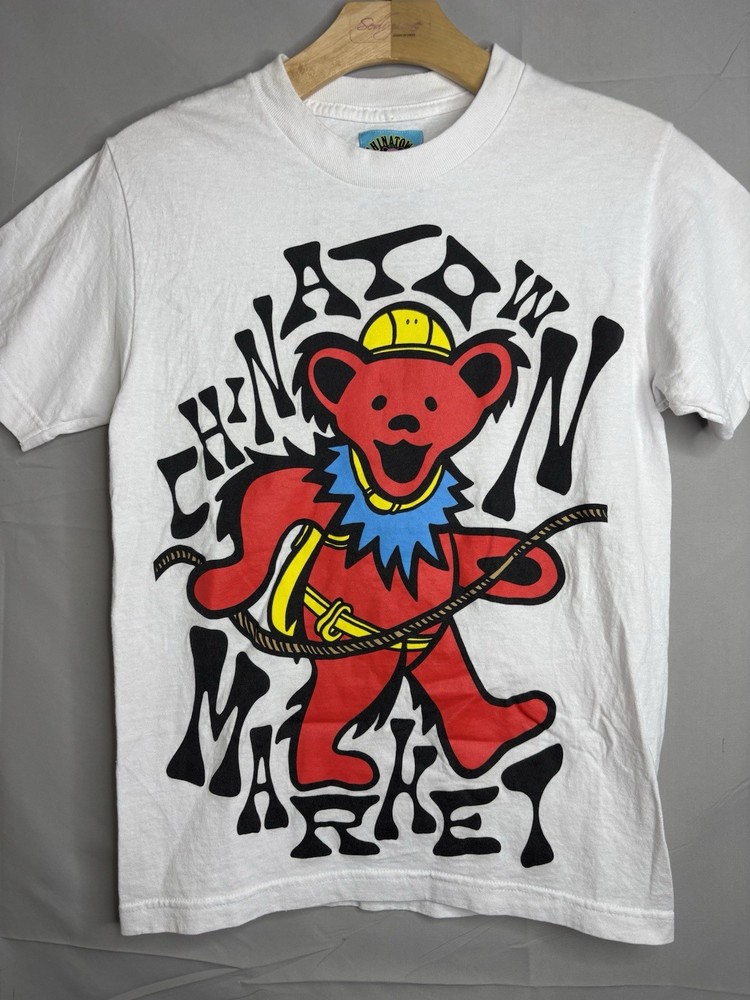 Chinatown Market x Grateful Dead Logo Collab T-Shirt Adult S SMALL White RARE
