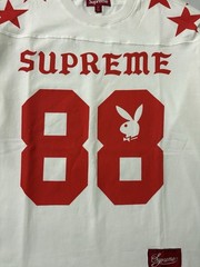 Supreme Playboy Bunny 88 Logo White/Red Long Sleeve Crew T-Shirt Men’s S