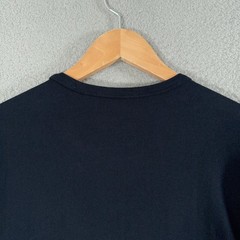 NEW Vince Shirt Mens Large Navy Cotton Garment Dye Crewneck Tee FLAWED