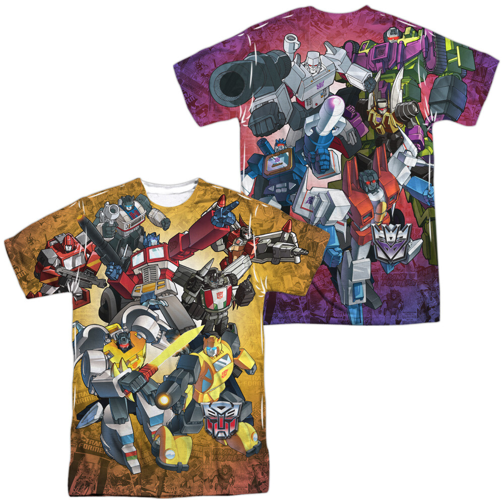 TRANSFORMERS AUTOBOTS V DECEPTICON Licensed Adult Men’s Graphic Tee Shirt SM-3XL