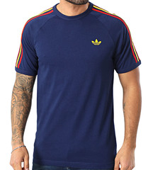 NEW MEN’S ADIDAS ORIGINALS 3-STRIPES CALIFORNIA TEE SHIRT ~SIZE MEDIUM #KC864