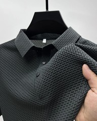 Premium Ice Silk Breathable Men’s Polo Shirt Summer Smart Casual Style Up to 6XL