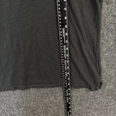 American Tall Slub Shirt Men’s Medium MT Black Solid Cotton Crewneck Tee Soft