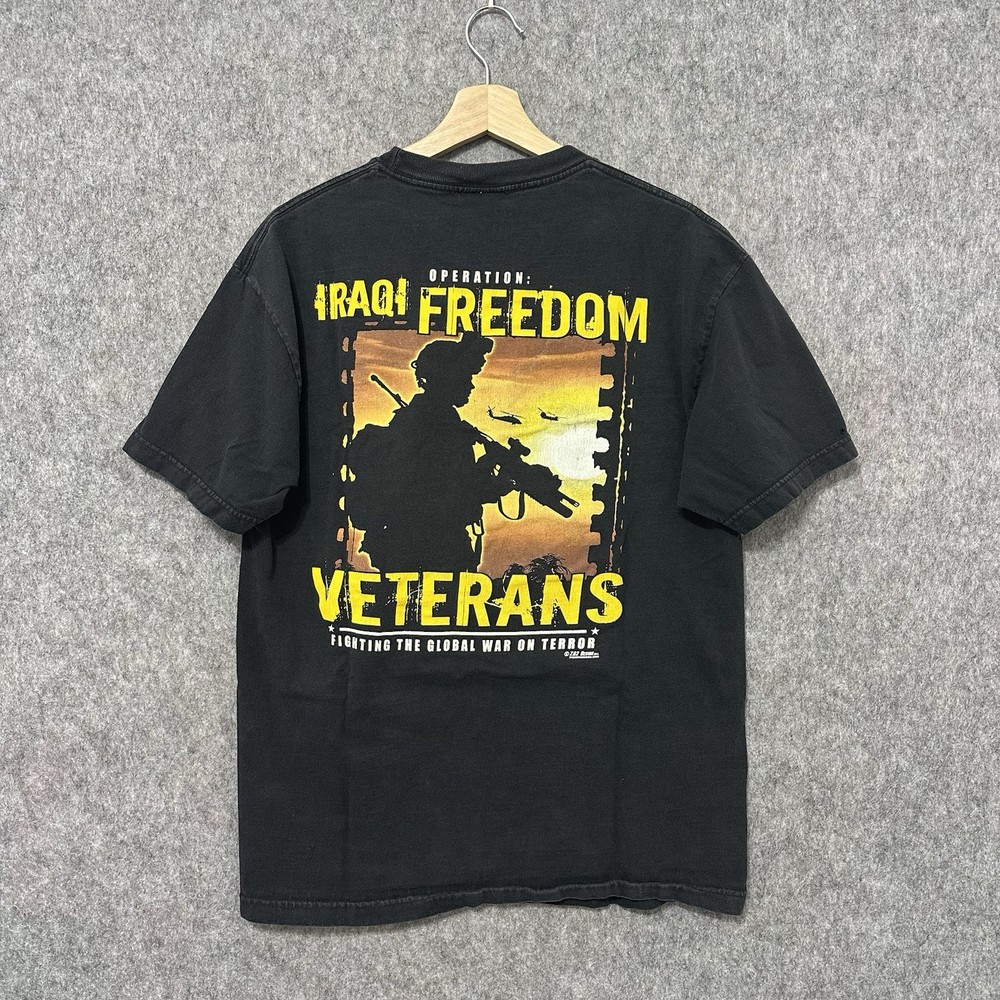 7.62 Design Operation Iraqi Freedom Veterans T-Shirt Black Men’s Large