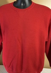 Vintage Russell Athletic 90s Blank Red Pullover Sweatshirt Unisex Size M