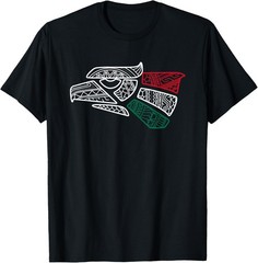 Mexico Flag – Mexican Eagle Aztec Style – Hecho En Mexico T-Shirt