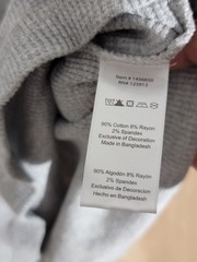 Jachs MFG Thermal Waffle Knit Shirt Gray Long Sleeve Men’s Size M