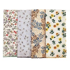 4 Pcs 21″x21″ Cotton Bandana for Women, Super Soft Textured Fabric, Kerchief,…