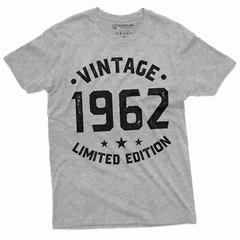 Vintage 1962 Limited Edition T-Shirt Personalized Gift Tee 40th 50th 60th Tee