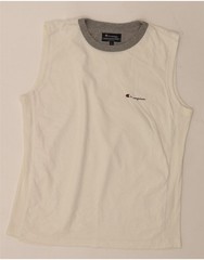 Champion Mens Vest Top Large White Cotton FI06