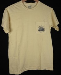 LIVE OAK BRAND T SHIRT TEE LOW COUNTRY HIGH CLASS YELLOW COMFORT COLORS SIZE S