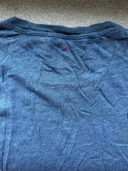 Apolis Global Citizen 100% Cotton Blue Raglan Long Sleeve Shirt Top XXL