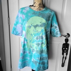 Dr. Satan XL T-Shirt Tie-dye House Of 1000 Corpses, Horror Gore blue purple boot