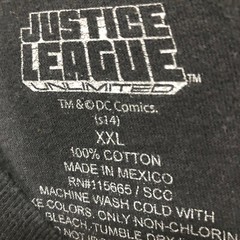 Justice League Unlimited DC Comics Superhero Graphic Print T-Shirt Size XXL