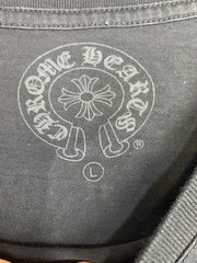 Chrome Hearts USA T-Shirt Men’s Large Black American Flag Print Crew Cotton