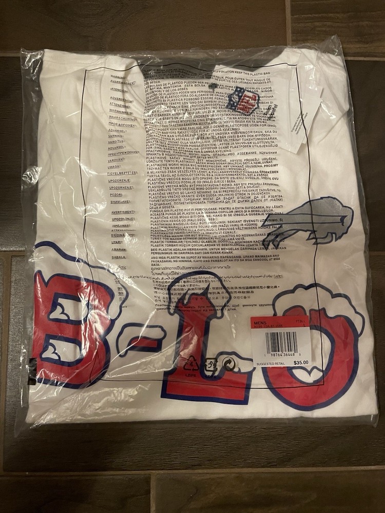 Buffalo Bills Nike 2025 Rivalries Essential T-Shirt B-LO Cold Front Size – Large