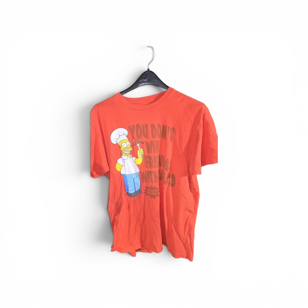 Universal Studios The Simpsons Homer You Don’t Win Friends Mens T-Shirt LARGE