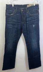NWT Vintage Hollister Y2K Men’s 32 X30 Boomer Low Rise Slim Boot Blue Jeans