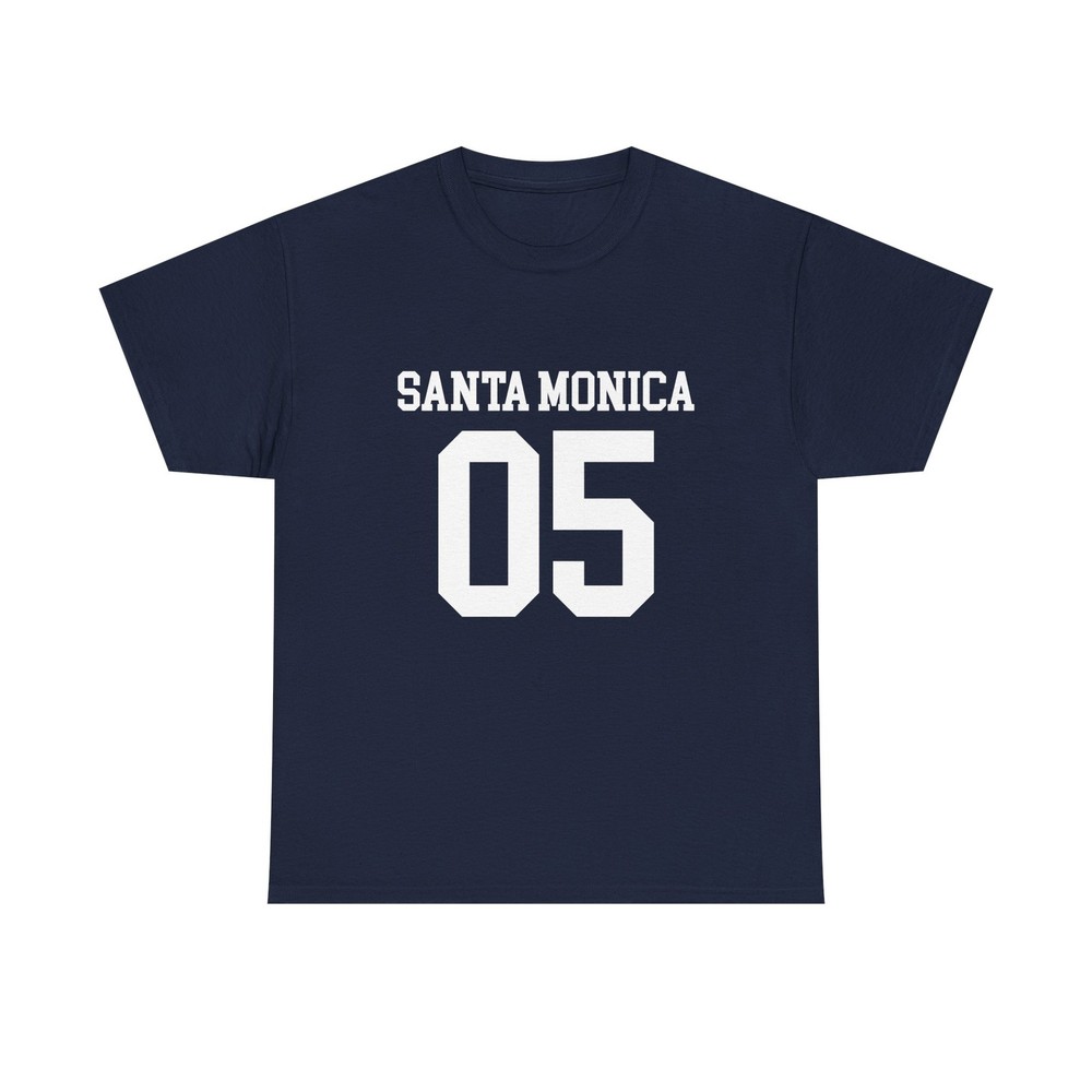 Santa Monica 05 beach city tee vintage 2005 number graphic shirt