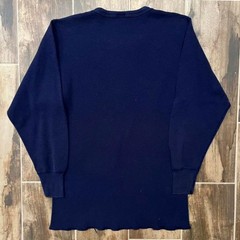VTG High Sierra Thermal Men’s L Navy Cotton Long-Sleeve Waffle-Knit Base Layer