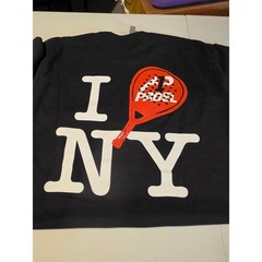 Next Level A1 Padel I Padel NY Graphic T-Shirt Mens Large Black Short Sleeve Tee