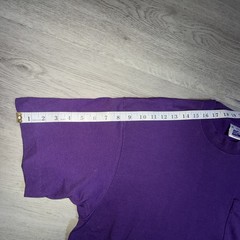 VTG BVD Purple shirt Single stitch Blank Pocket Size X Large 90s