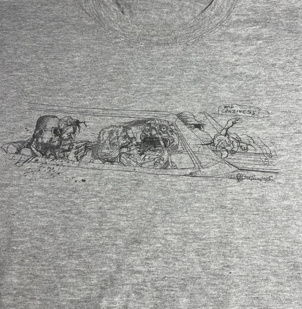 ralph steadman vintage art t shirt xl fear and loathing hunter thompson