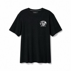 Eddie Bauer TL Tall Large Black Graphic T-Shirt NWOT Mountain Logo Tee