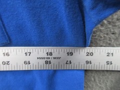 Vintage Blank T Shirt Men Large Blue Pocket Tee BVD Premium Series Single Stitch