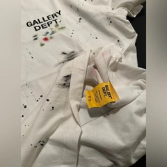 Gallery Dept Art Paint Splatter Hollywood Oversized Shirt White- size Large