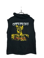 Vintage 90’s Offspring Smash Band Jacket Sleveless Shirt Rare Hooded Size L