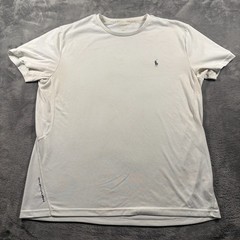 Polo Ralph Lauren Performance T-Shirt Mens Large White Pony Logo Casual Summer
