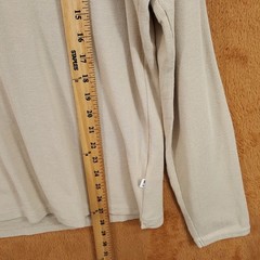NN07 Shirt Mens Small Tan Pullover Crew Long Sleeve Thermal Knit CLIVE $110