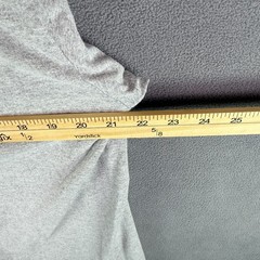 Nike Mens Shirt Large Gray Swoosh Logo Athletic Tee Adult Ink Spellout Check