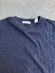 PIERRE CARDIN Vintage Thick Pullover Shirt Men’s MEDIUM Grey Long Sleeve Crew