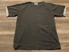 EVERLAST GYM RINGER T-SHIRT DISTRESSED ( MENS M ) HEATHER CHARCOAL GREY PREOWNED