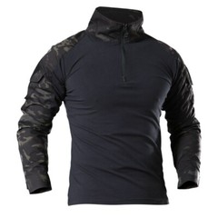 Mens Tactical T-Shirt Long Sleeve Us Army Military Combat Shirts Hiking