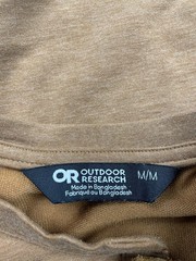 OR Outdoor Research Shirt Men’s Medium Brown Aberdeen Henley Knit Button Collar