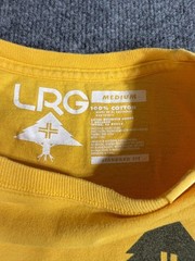 LRG Hustle Trees Shirt Mens Medium Yellow Graphic T-Shirt Tee Streetwear