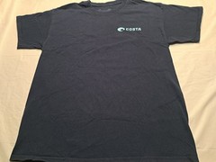 Costa Mens Graphic T Shirt Large Fishing Blue Born On The Water