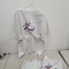 5 Lot Men’s vintage Flat busted white t shirts size XL