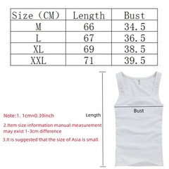 3pcs Cotton Men’s Tank Tops Sleeveless Muscle Vest U-Neck Gym Shirts