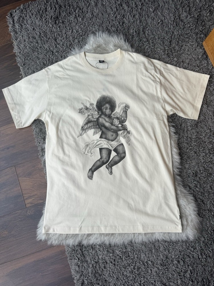 PATTA Cherub Tee | Sea Salt | Size Large / L | Angel Cream