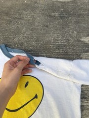 50’s/60’s Vintage Smiley Ringer Tee Size S