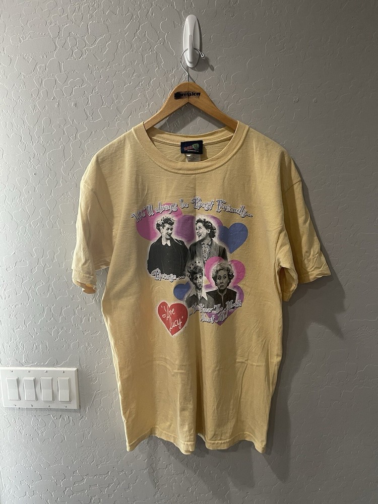 Vintage Y2K I Love Lucy “Best Friends” TV Show Shirt Large Bin 1