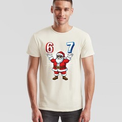 Santa Claus Six Seven Christmas Birthday Holidays Mens Womens Graphic Tee