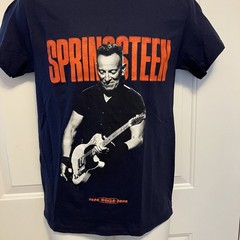 Springsteen E Street Band T Shirt Mens Small Blue 2024 Tour Concert Graphic Tee