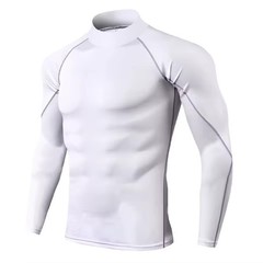 Men Compression Sport T-Shirt Quick Dry Fitness Running Gym Tight Long Sleeve